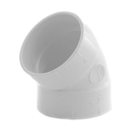 Coude 45° F/F | Réseau PVC centrale d’aspiration Drainvac Hazz