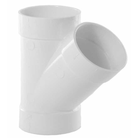 T 45° | Réseau PVC centrale d’aspiration Drainvac Hazz
