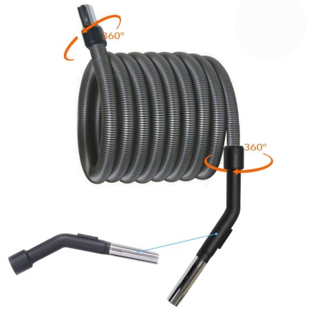 Flexible 12,5 m tournant | Accessoires centrale d’aspiration Drainvac Haaz
